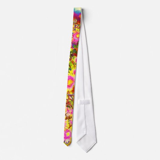 Zonnebloemvelden Stropdas (Achterkant)