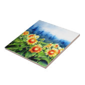 Zonnebloemvelden Tegeltje (Zijkant)