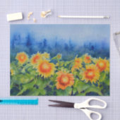 Zonnebloemvelden Tissuepapier (Craft)