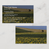 Zonnebloemvelden, Toscane, Italië Visitekaartje (Voorkant / Achterkant)