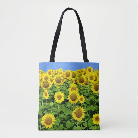 Zonnebloemvelden Tote Bag (Voorkant)