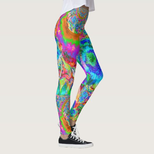 zonnebloemvelden voor altijd - blauw leggings (Rechts)