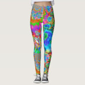 zonnebloemvelden voor altijd - blauw leggings (Voorkant)