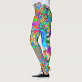 zonnebloemvelden voor altijd - blauw leggings (Links)