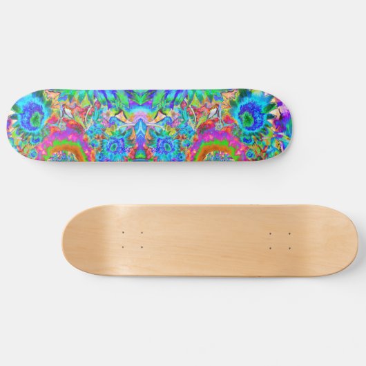 Zonnebloemvelden voor altijd - blauw skateboard (Horizontaal)