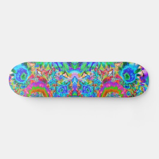 Zonnebloemvelden voor altijd - blauw skateboard (Horizontaal)