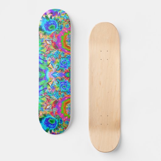 Zonnebloemvelden voor altijd - blauw skateboard (Voorkant)