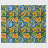 Zonnebloemvelden voor altijd cadeaupapier (Vlak)