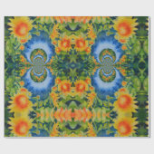 Zonnebloemvelden voor altijd cadeaupapier (Vlak)