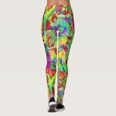 zonnebloemvelden voor altijd - groen leggings (Achterkant)