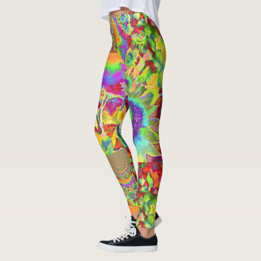 zonnebloemvelden voor altijd - groen leggings (Links)