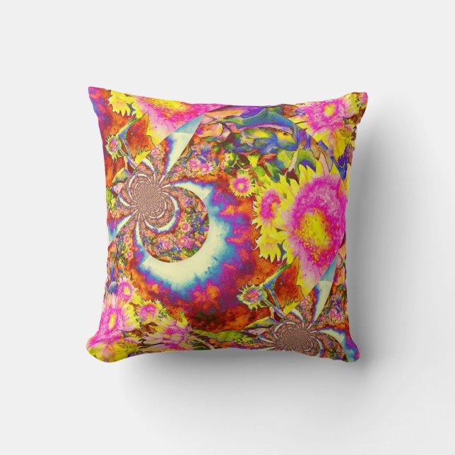 Zonnebloemvelden voor altijd kussen (Voorkant)