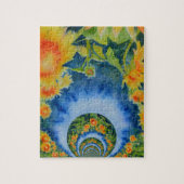 Zonnebloemvelden voor altijd legpuzzel (Verticaal)