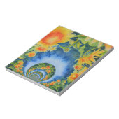 Zonnebloemvelden voor altijd notitieblok (Linkerzijde)