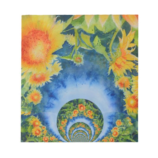 Zonnebloemvelden voor altijd notitieblok (Voorkant)