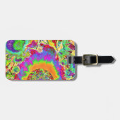 Zonnebloemvelden voor altijd - oranje bagagelabel (Voorkant horizontaal)