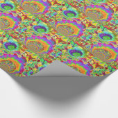 Zonnebloemvelden voor altijd - oranje cadeaupapier (Hoek)