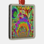 Zonnebloemvelden voor altijd - oranje metalen ornament (Rechts)