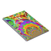 Zonnebloemvelden voor altijd - oranje notitieboek (Rechterzijde)