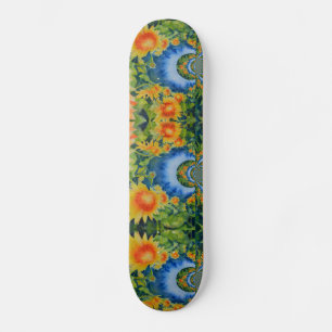 Zonnebloemvelden voor altijd persoonlijk skateboard