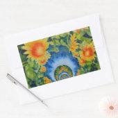 Zonnebloemvelden voor altijd rechthoekige sticker (Envelop)