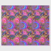 Zonnebloemvelden voor altijd roze cadeaupapier (Vlak)