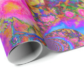 Zonnebloemvelden voor altijd roze cadeaupapier (Rol Hoek)