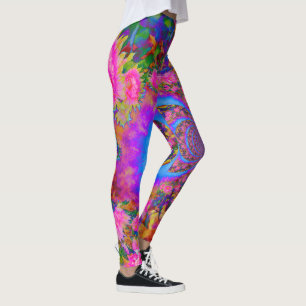 zonnebloemvelden voor altijd - roze leggings