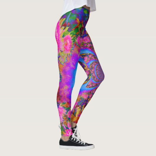 zonnebloemvelden voor altijd - roze leggings (Rechts)