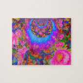 Zonnebloemvelden voor altijd - roze legpuzzel (Horizontaal)