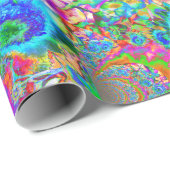 Zonnebloemvelden voor eeuwig blauw cadeaupapier (Rol Hoek)