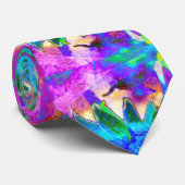 Zonnebloemvelden voor eeuwig blauw stropdas (Opgerold)