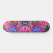 Zonnebloemvelden voor eeuwig roze skateboard (Horizontaal)