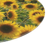 Zonnebloemveldglas Snijplank (Hoek)