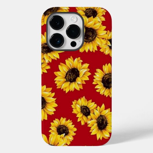 Zonnebloemventiel voor iPhone 14 Pro Max Hoesjes (Achterkant)