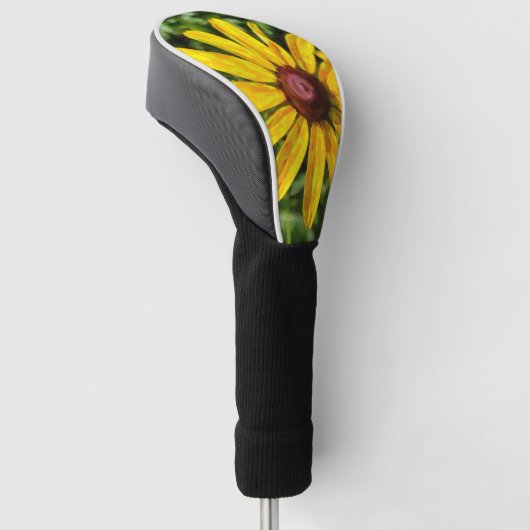 Zonnebloemverf Golfheadcover (Schuin)