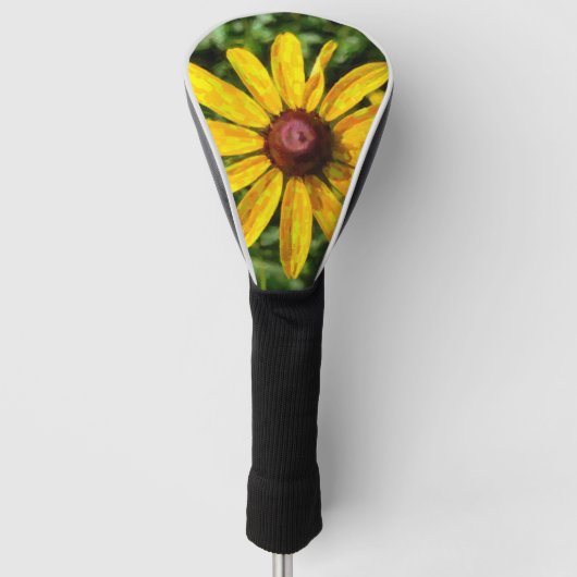 Zonnebloemverf Golfheadcover (Voorkant)