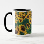 Zonnebloemverfkunst - Mok (Links)