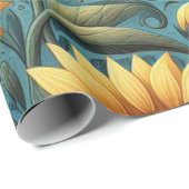 zonnebloemverpakkingspapier cadeaupapier (Rol Hoek)