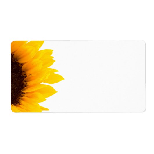 Zonnebloemverzendlabels Etiket (Voorkant)