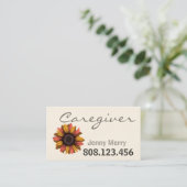 Zonnebloemverzorging: Zorgverlener Visitekaartjes (Staand voorkant)