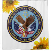 Zonnebloemveteranen — Showgordijn Douchegordijn (Voorkant)