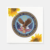 Zonnebloemveteranenpapier Napkins Servet (Voorkant)