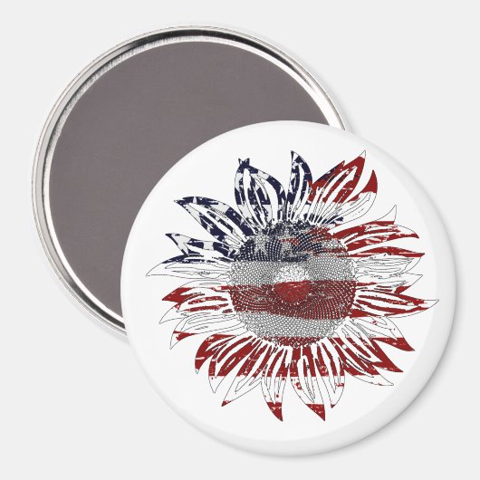 Zonnebloemvlag Magneet (Voorkant / Achterkant)