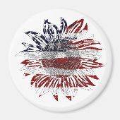 Zonnebloemvlag Magneet (Voorkant)