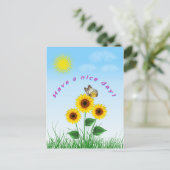 Zonnebloemvlinder heeft een mooi Briefkaart (Staand voorkant)