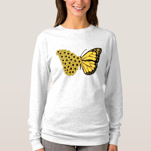 Zonnebloemvlinder  monarch T-Shirt (Voorkant)