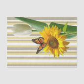 Zonnebloemvlinder White Tulp Tissue Paper Tissuepapier (Voorkant)