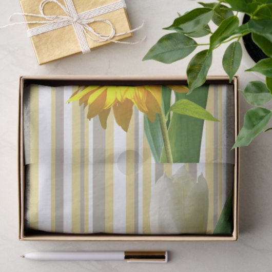 Zonnebloemvlinder White Tulp Tissue Paper Tissuepapier (Geschenk)