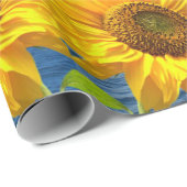 Zonnebloemvlinderbloemkarton, verdampingspapier cadeaupapier (Rol Hoek)